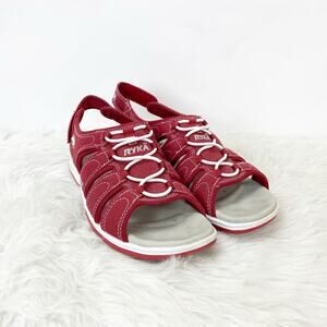 Ryka 9 M Womens Red Grotto Fishman Walking Waterproof Sandals Comfort Strappy